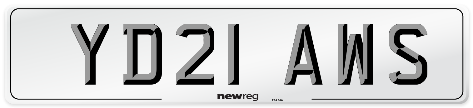 YD21 AWS Number Plate from New Reg